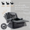 2 Seater Home Theater Recliner Manual Recliner Chair With A LED Light Strip Two Cup Holders And A Storage Box For Living Room 2 Seater Home Theater Recliner Manual Recliner Chair With A LED Light Strip Two Cup Holders And A Storage Box For Living Room