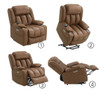 Pacay - Power Motion Recliner With Lift Heating Massage Function Pacay - Power Motion Recliner With Lift Heating Massage Function