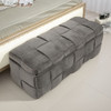 Upholstered Storage Ottoman With Safety Hinge