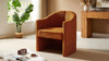 Stylish Curved Design, Comforting Embrace, Versatile Aesthetic, Dual Purpose Decorative Accent Chair, For Living Room, Bedroom And Study