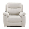 Chriki - Polished Microfiber Power Motion Recliner With Lift Heating Massage Chair