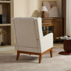 Wide Modern Accent Chair With Wood Legs For Living Room Wide Modern Accent Chair With Wood Legs For Living Room