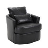 Modern Barrel Comfy Round Accent Sofa Chair, 360 Degree Swivel