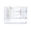 Aluminium Medicine Cabinet Mirror With 3 Colors LED Light And Defogging Function - White