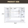 Aluminium Medicine Cabinet Mirror With 3 Colors LED Light And Defogging Function - White