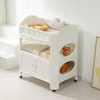 Eco Friendly Hdpe Baby Diaper Changing Table With Removable Safety Belt And Easy Clean Surface - White