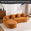 Combined Sofa With 4 Pillows