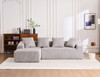 Combined 3 Seater Sofa With 4 Pillows