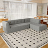Modular Combination Living Room Sofa Set, Modern Minimalist Sofa, Living Room Upholstered Sofa Bed, Bedroom, 2 Pieces Computer Free Combination, L - Shaped