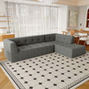 Modular Combination Living Room Sofa Set, Modern Minimalist Sofa, Living Room Upholstered Sofa Bed, Bedroom, 2 Pieces Computer Free Combination, L - Shaped
