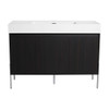 Freestanding Bathroom Vanity With Resin Sink And Storage Cabinet