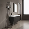 Freestanding Bathroom Vanity With Resin Sink And Storage Cabinet