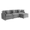 Modern Modular Sectional Sofa With Side Storage Pockets For Living Room
