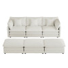 Modern Modular Sectional Sofa With Side Storage Pockets For Living Room