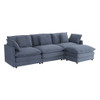 Modern Modular Sectional Sofa With Side Storage Pockets For Living Room