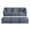 Modern Modular Sectional Sofa With Side Storage Pockets For Living Room