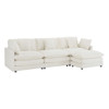 Modern Modular Sectional Sofa With Side Storage Pockets For Living Room
