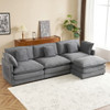 Modern Modular Sectional Sofa With Side Storage Pockets For Living Room