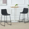 Retro Bar Chairs, Comfortable Stools (Set of 2)