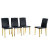 Elegant Upholstered Chairs With Metal Legs