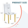 Elegant Upholstered Chairs With Metal Legs