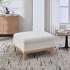 Upholstered Storage Ottoman With Reversible Lid Coffee Table, Foot Stool
