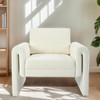 Modern Upholstered Accent Chair, Sturdy Support & Luxurious Comfort