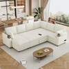 U-Shaped Sectional Sleeper Sofa With Ample Storage Space, 2 Cup Holders And Charging Ports For Living Room U-Shaped Sectional Sleeper Sofa With Ample Storage Space, 2 Cup Holders And Charging Ports For Living Room