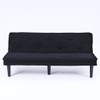 Versatile Corduroy Sofa Bed With Solid Wood Frame