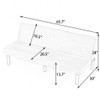 Versatile Corduroy Sofa Bed With Solid Wood Frame