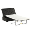 Convertible Folding Sofa Bed Ottoman With Memory Mattress And Tufted Design