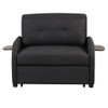Versatile Pull Out Sofa Sleeper 3 In 1 With Wing Table & USB Charge, Compact Design