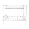 Space Saving Bunk Bed With Metal Frame And Ladder