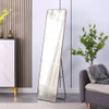 Elegant Flower Pear Color Full Length Mirror With Frame - Transparent