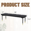 Multifunctional Shoe Bench With Faux Cushion - Black Multifunctional Shoe Bench With Faux Cushion - Black