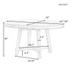 Gia - Round Extendable Dining Table With 16" Leaf Wood