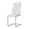 Modern Dining Chairs With Padded Seat, Metal Legs