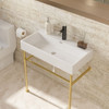 Ceramic Console Bathroom Sink With Overflow Ceramic Console Bathroom Sink With Overflow