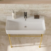 Ceramic Console Bathroom Sink With Overflow Ceramic Console Bathroom Sink With Overflow