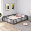 Solid Floor Bed With Door And Fence For Children Solid Floor Bed With Door And Fence For Children