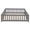 Solid Floor Bed With Door And Fence For Children Solid Floor Bed With Door And Fence For Children