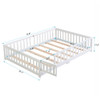 Solid Wood Floor Bed With Door And Fence For Children Solid Wood Floor Bed With Door And Fence For Children