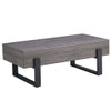 Rustic Coffee Table With Metal Legs
