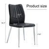 Modern Middle Ages Style Dining Chairs With Cushions And Metal Legs