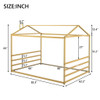 Metal House Shape Platform Bed
