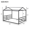 Metal House Shape Platform Bed