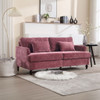 Mid Century Modern Chenille Fabric Loveseat Sofa, 2 Seat Upholstered Couch
