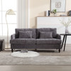 Mid Century Modern Chenille Fabric Loveseat Sofa, 2 Seat Upholstered Couch