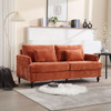 Mid Century Modern Chenille Fabric Loveseat Sofa, 2 Seat Upholstered Couch