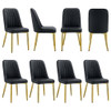 Modern Dining Chairs With Metal Legs And Simple Line Design On Backrest Modern Dining Chairs With Metal Legs And Simple Line Design On Backrest
